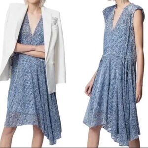 Zadig & Voltaire Elegant Blue Floral Women's Dress